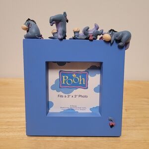 Walt Disney World Eeyore Blue Photo Frame 3"x3" Winnie The Pooh Character